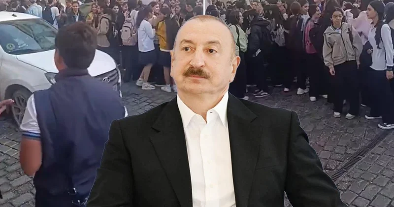 Azerbaycan ı karıştıran başörtüsü yasağı! Öğrenciler sessiz kalmadı