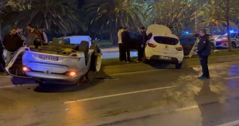 Kartal da zincirleme kaza! 4 araç birbirine girdi