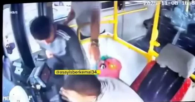 Gaziantep te otobüs şoförü feci şekilde darp edildi...