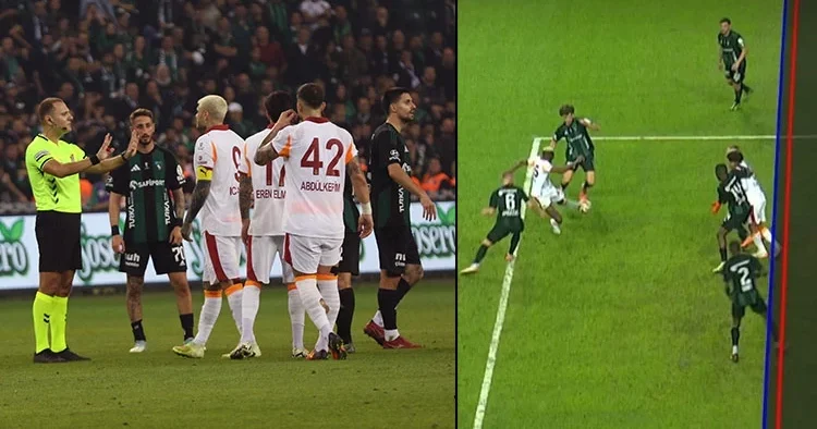 Kocaelispor Galatasaray maçında çok konuşulan karar! Osimhen in iptal edilen golü ve VAR incelemesi...