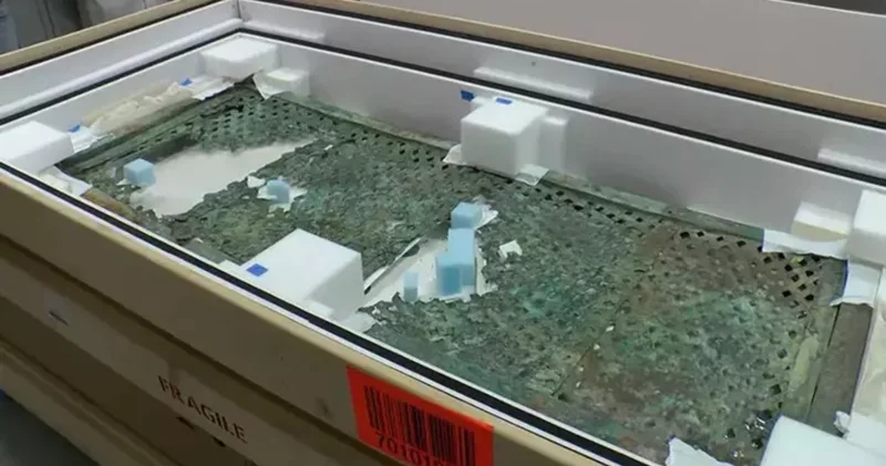 2 bin 600 yıllık bronz ölüm yatağı Kline nin restore edilmiş hali ilk kez görüntülendi