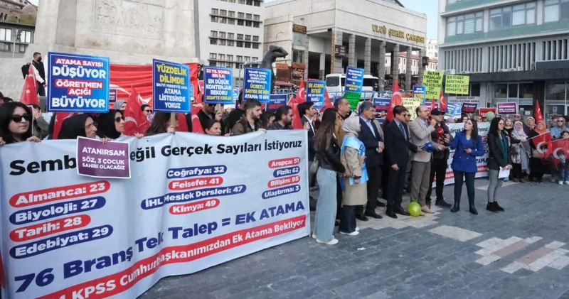 Öğretmen adaylarından Ankara’da eylem: Biz atandık, sadece kontenjanlar yetersiz