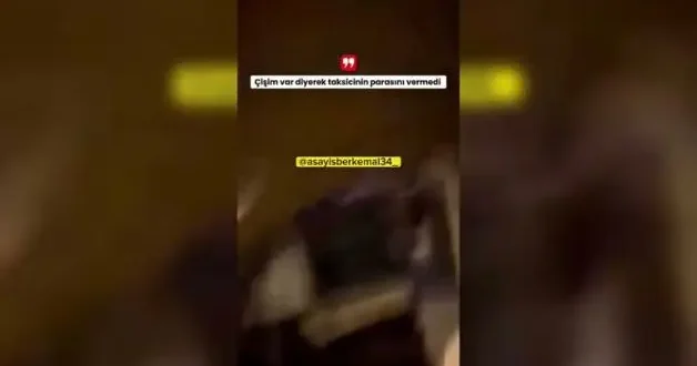 Akıllara durgunluk veren anlar: 350 liralık taksi ücretini ödememek uydurduğu bahane çıldırttı!