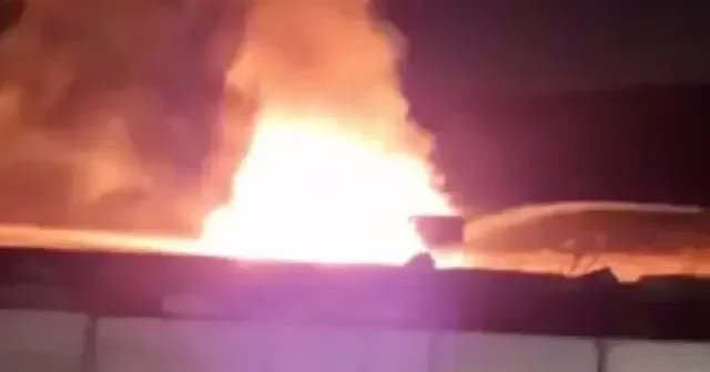 Hatay da otomobil alev topuna döndü VİDEO İZLE