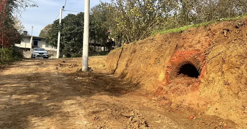 Düzce de Yol Çalışmasında Kültürel Yapı Bulundu