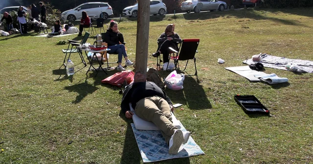 Trabzon da sıcak havayı fırsat bilenler, yayla ve parklara akın etti Trabzon Haberleri