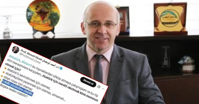 Profesörün Atatürk alerjisine tepkiler ilaç oldu: Müftülüğün mevlit kararına eziklik dedi Atatürk e iftira attı