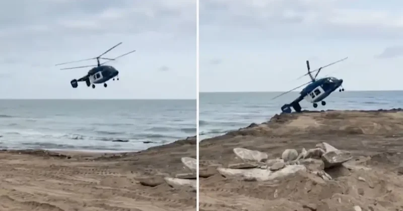 4 kişinin hayatını kaybettiği helikopter kazası kamerada