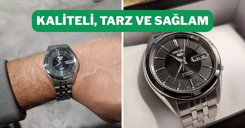 Şık ve zamansız tasarımlı Seiko erkek kol saatinde indirim var!