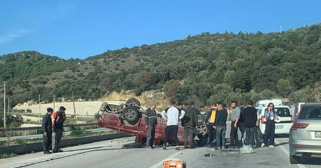 Bodrum da takla atan kamyonetin sürücüsü öldü Muğla Haberleri