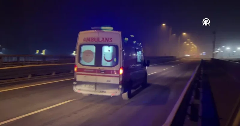 Köprüden düştü! AFAD ekipleri kurtardı