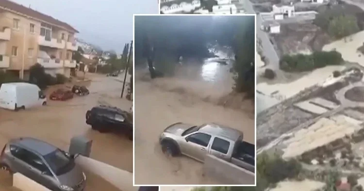 KKTC yi şiddetli yağış vurdu! Yeni taşkın uyarısı