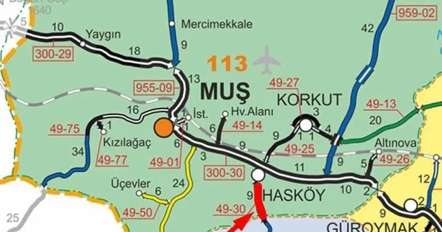 Muş ta yoğun kar yağışı: Hasköy Mutki yolu ulaşıma kapandı Muş Haberleri