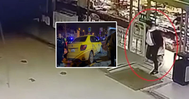 Arkadaşının taksisini çalıp haşat etti! O anlar kamerada SON DAKİKA HABER Son dakika haberleri