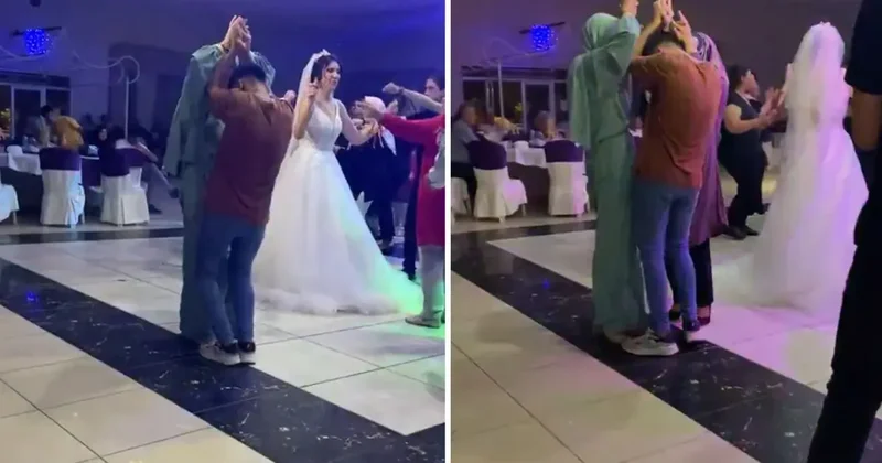 Düğünde kaydedilen görüntü olay oldu: Herkes aynı soruyu soruyor