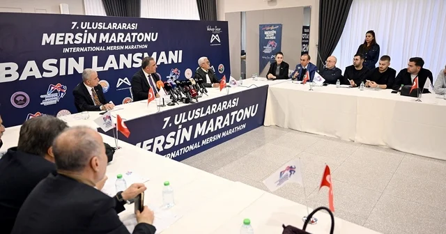 7 nci Uluslararası Mersin Maratonu nun basın lansmanı yapıldı Mersin Haberleri