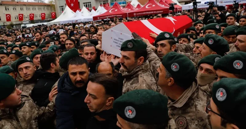 Şehit Emre Albayrak ın naaşı Samsun a götürüldü