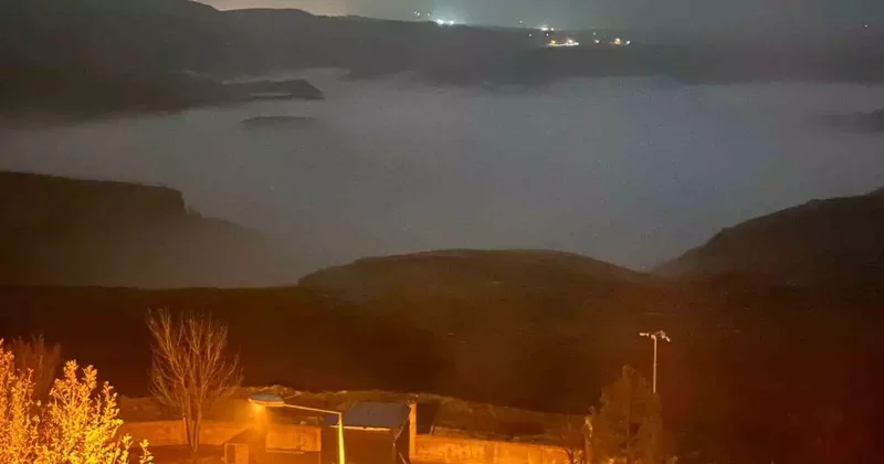 Batman’da Dicle Nehri üzerinde sis denizi