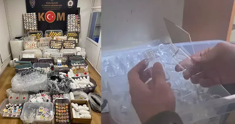 Sivas ta kaçak tütün ürünleri imalathanesine operasyon