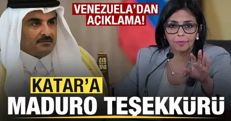 Son dakika: Katar a Maduro teşekkürü!