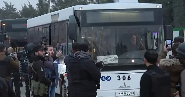 SDG li teröristleri taşıyan konvoy Şeyh Maksud’dan ayrıldı VİDEO İZLE