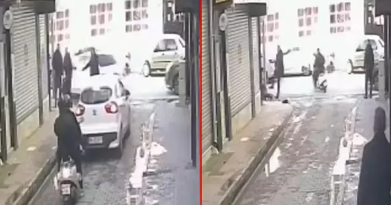 İnternet sitesi sahibinin tabancayla vurulma anı kamerada