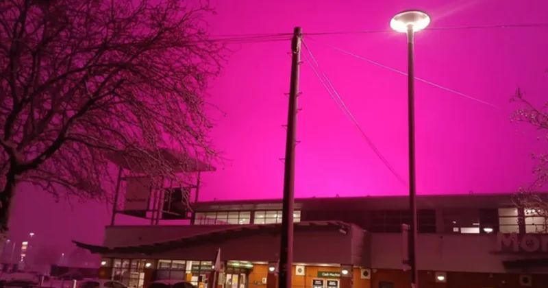 Gören bir daha baktı: Gökyüzü pespembe oldu, kimse sebebini tahmin edemedi Sözcü Gazetesi