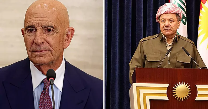 ABD’nin Ankara Büyükelçisi Barrack ve KDP Başkanı Barzani Halep i görüştü