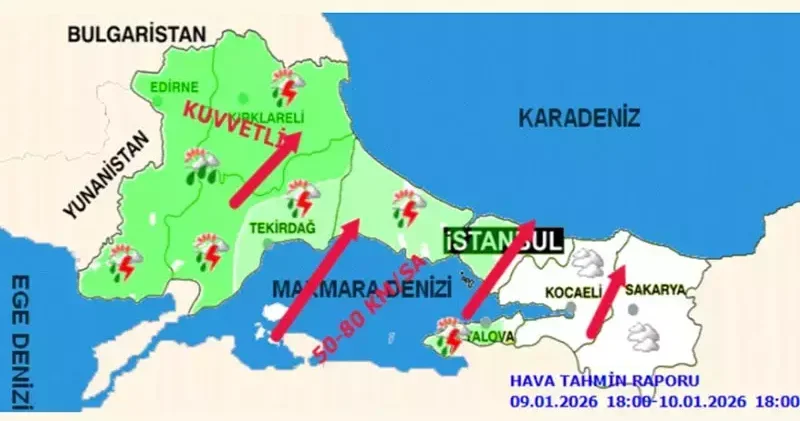 İstanbul Valiliği nden yağış ve kuvvetli rüzgar uyarısı