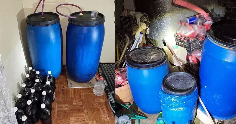 Tekirdağ da 665 litre sahte içki ele geçirildi