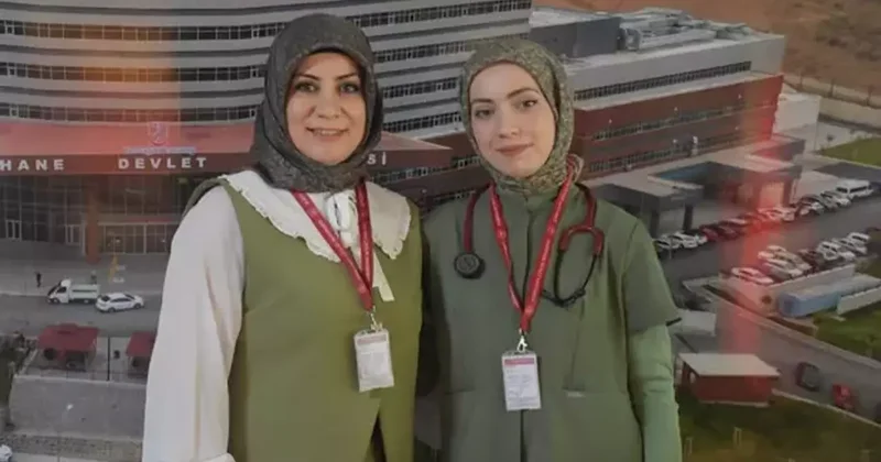 Hemşire anne ile doktor kızı aynı hastanede mesai arkadaşı oldu