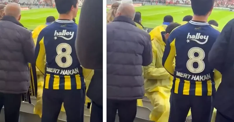 Süper Kupa öncesine damga vuran görüntü: Mert Hakan forması giydi