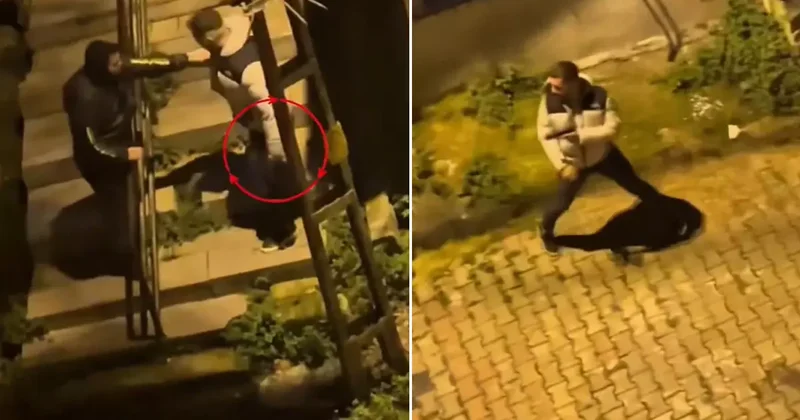 İstanbul’da sokak ortasında silah çekti! Telefonu alıp kaçtı; o anlar kamerada