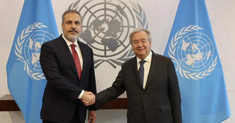 Bakan Fidan BM Genel Sekreteri Guterres ile görüştü