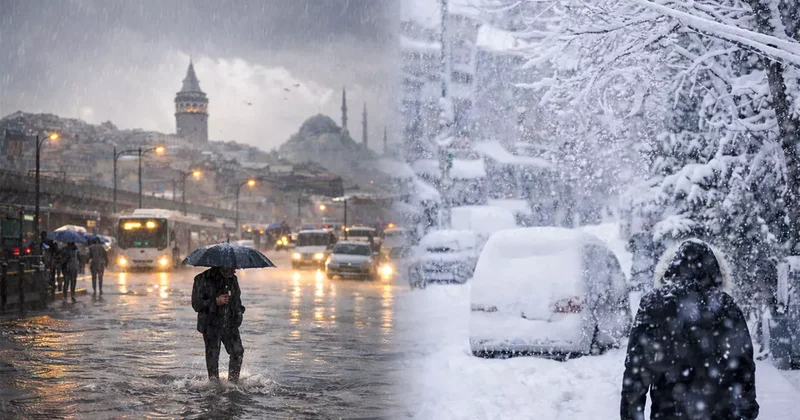 Meteoroloji den 13 ilde sarı kodlu alarm! Kuvvetli sağanak ve kar yağışı geliyor