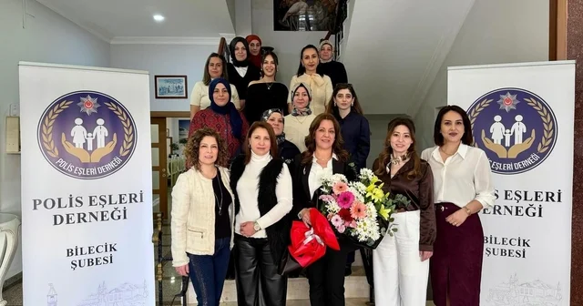 Polis Eşleri Derneği Bilecik Şubesi nin yeni başkanı Sibel Çağlar oldu Bilecik Haberleri