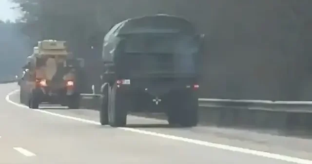 Almanya sokaklarında Türk askeri konvoyu paniği: Millet Almanya’da neler oluyor? VİDEO İZLE