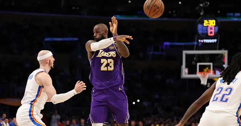 NBA de Thunder, Lakers deplasmanında kazandı