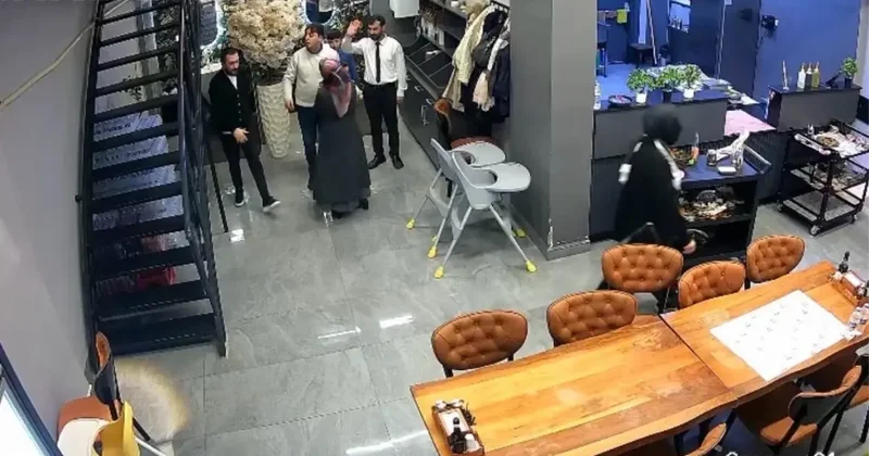 Yürekleri ağza getiren anlar! Şefin hızlı müdahalesi bebeği kurtardı