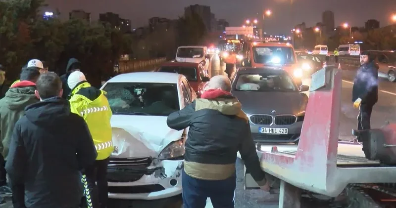 Son dakika Ümraniye TEM de zincirleme kaza