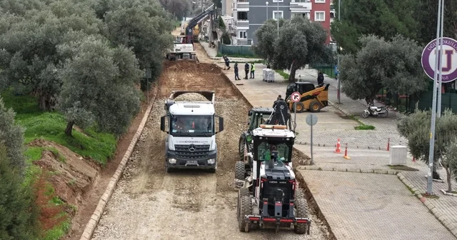 Aydın da 400 milyon liralık yol yatırımında ilk kazma vuruldu Aydın Haberleri