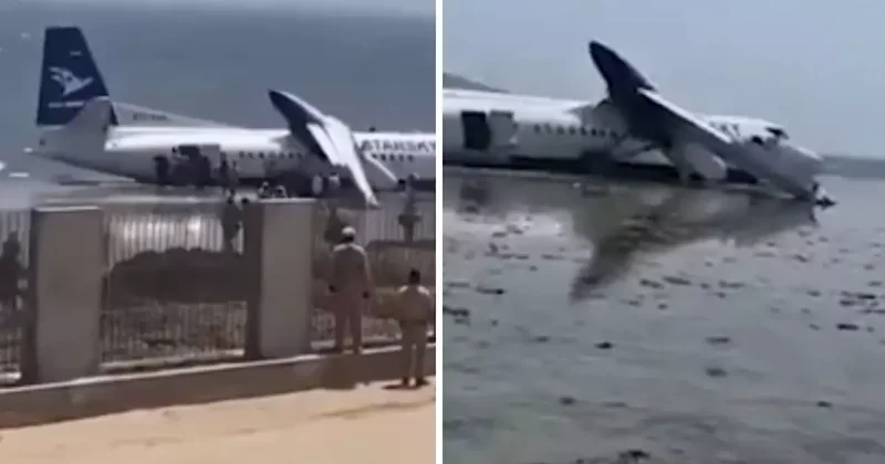 Somali de yolcu uçağı Hint Okyanusu na acil iniş yaptı