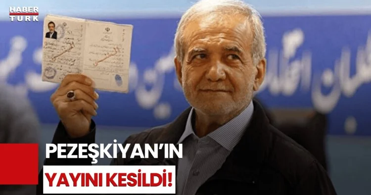 Devlet Televizyonu İran Cumhurbaşkanı Pezeşkiyan ın Yayınını Yarıda Kesti!