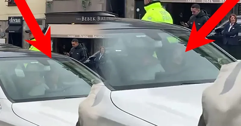 Bebek’te akılalmaz görüntüler: Trafiği felç eden kadın otomobilin içinde dans etti!