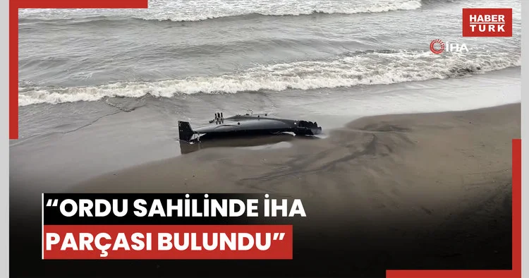 Ordu’da sahilde insansız hava aracı parçası bulundu