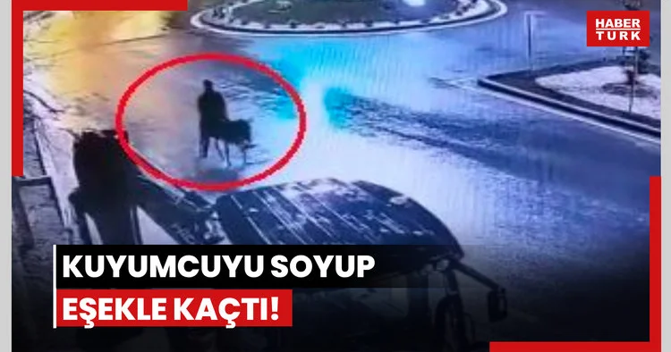 Kuyumcuyu soyup eşekle kaçtı!