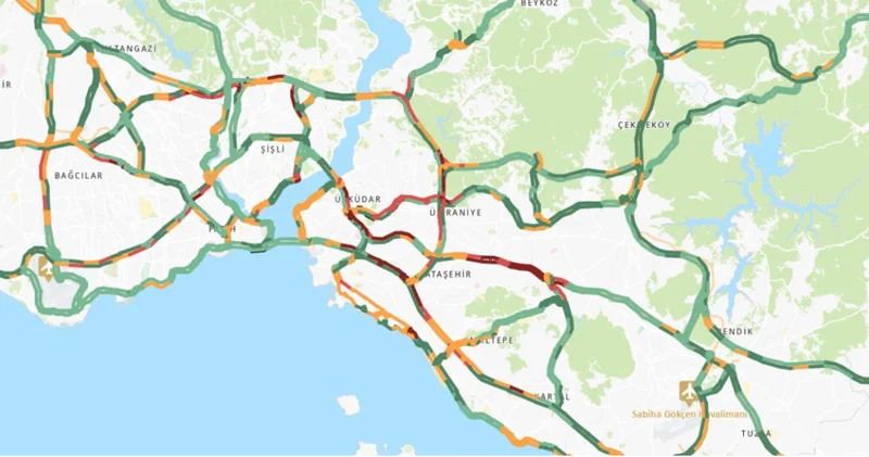 Anadolu Yakası nda trafik felç! Son dakika haberleri