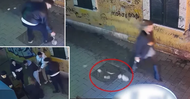 Turistin düşen paralarını esnaf topladı... Teşekkür bile etmedi, saçını tarayıp gitti