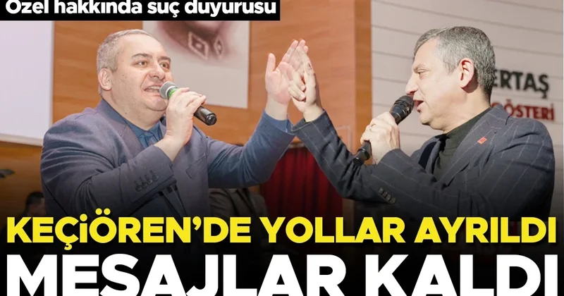 Keçiören’de yollar ayrıldı mesajlar kaldı