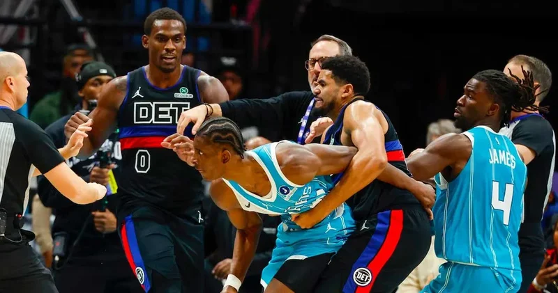 NBA de kavga çıktı: Ortalık bir anda karıştı